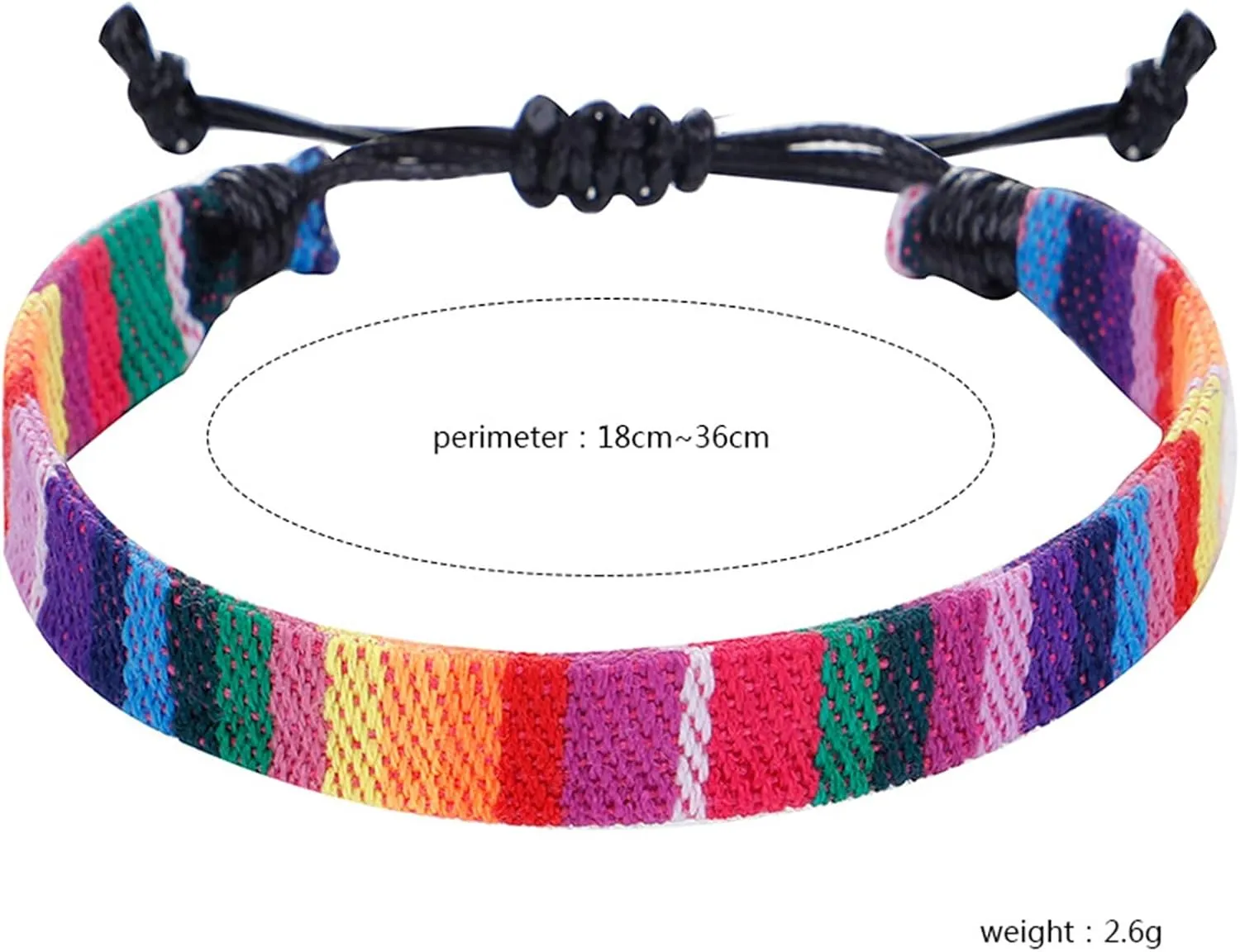 Girls' Charm- Bangle Bracelets 1PC Color Rope Woven Bracelet Adjustable Boho Surfer Bracelet For Men Women Thin String Rope Handmade Beach Bracelet Colorful Bracelet Link Chain Armband For Women