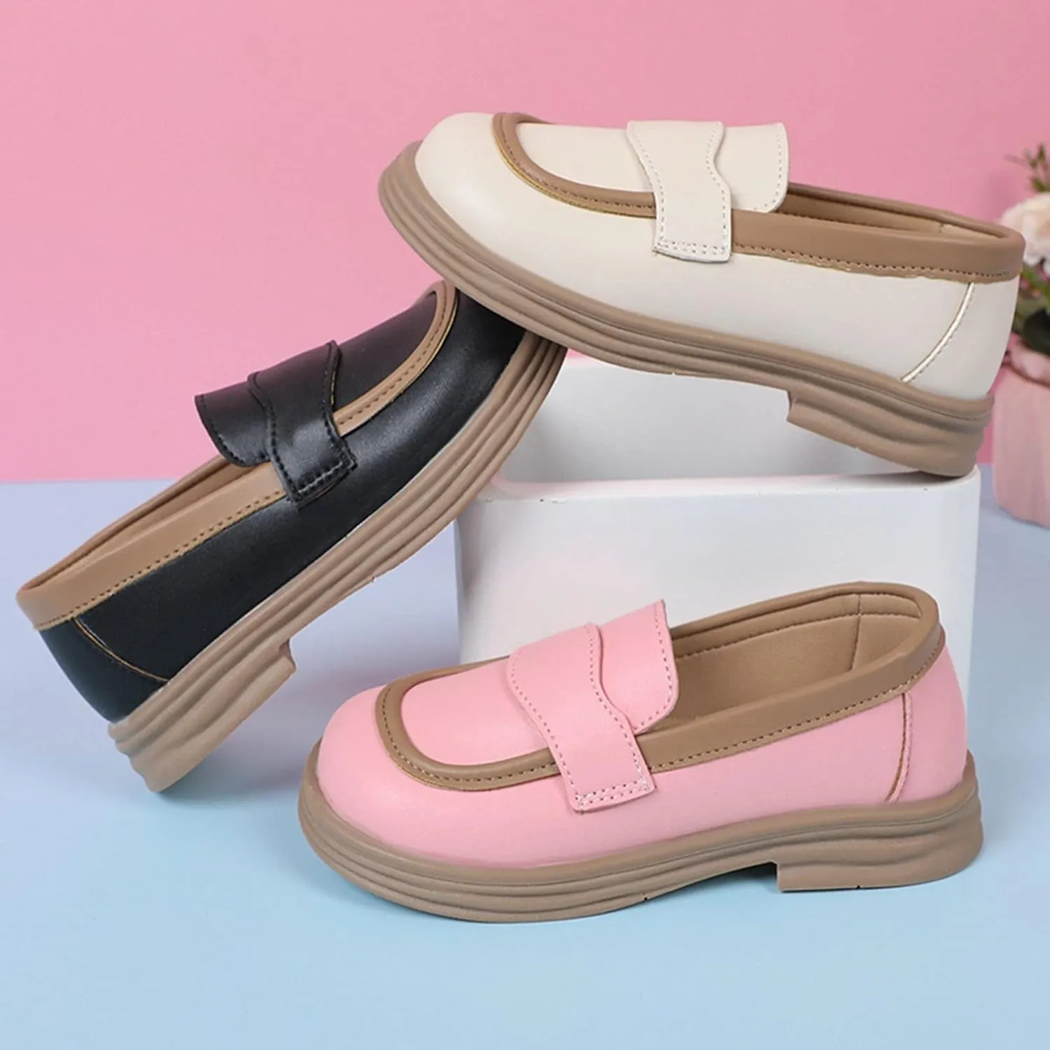 Girls School Mary Jane Shoes Chunky Heel Platform Slip On Fashion Casual Walking Shoes for Little Child 2t Girl Shoes