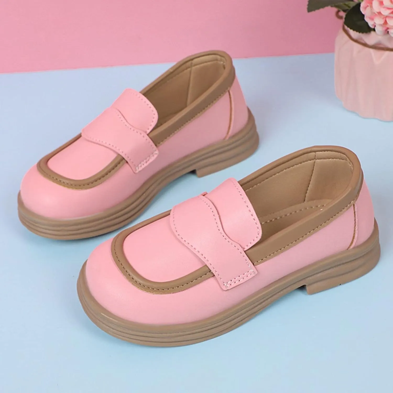 Girls School Mary Jane Shoes Chunky Heel Platform Slip On Fashion Casual Walking Shoes for Little Child 2t Girl Shoes