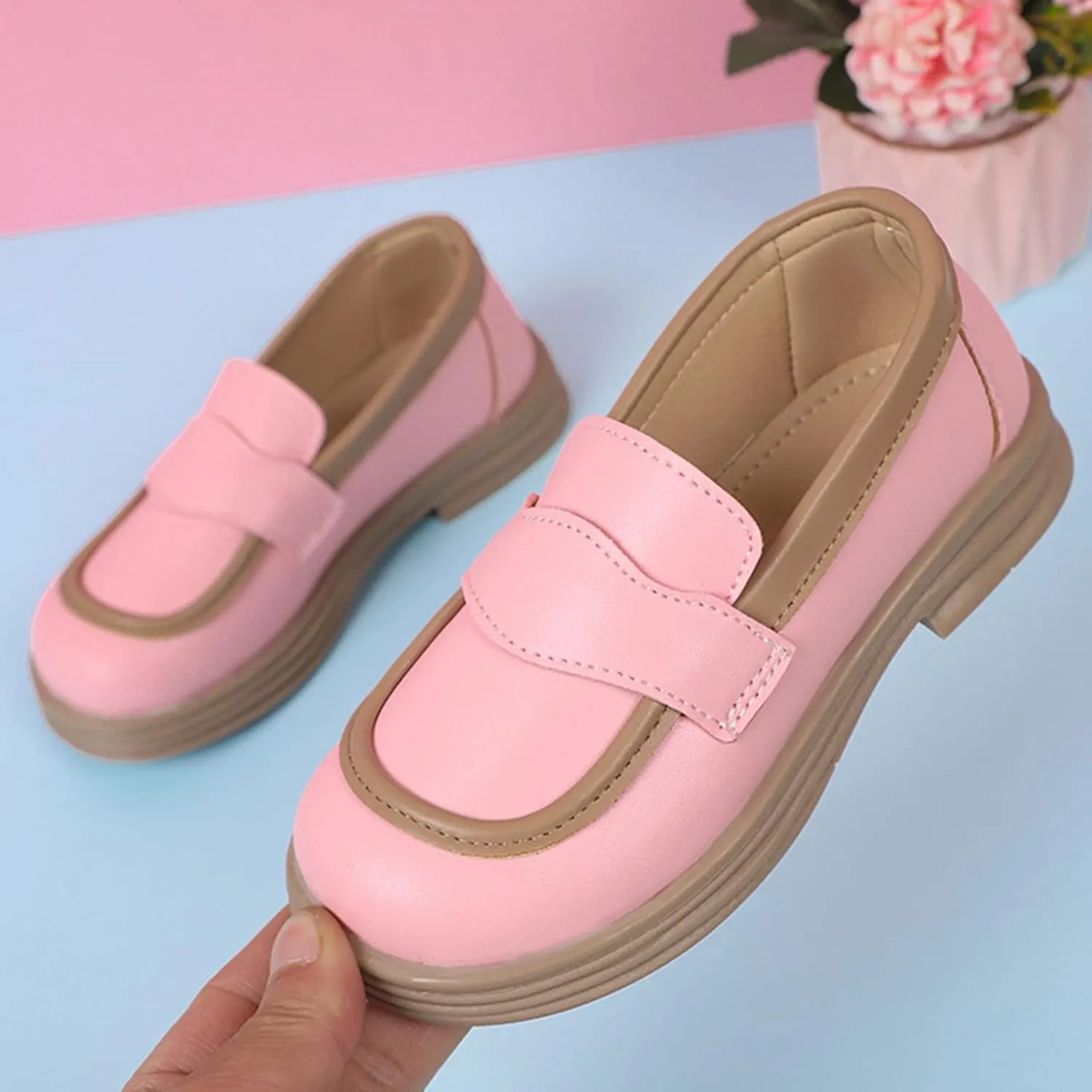 Girls School Mary Jane Shoes Chunky Heel Platform Slip On Fashion Casual Walking Shoes for Little Child 2t Girl Shoes