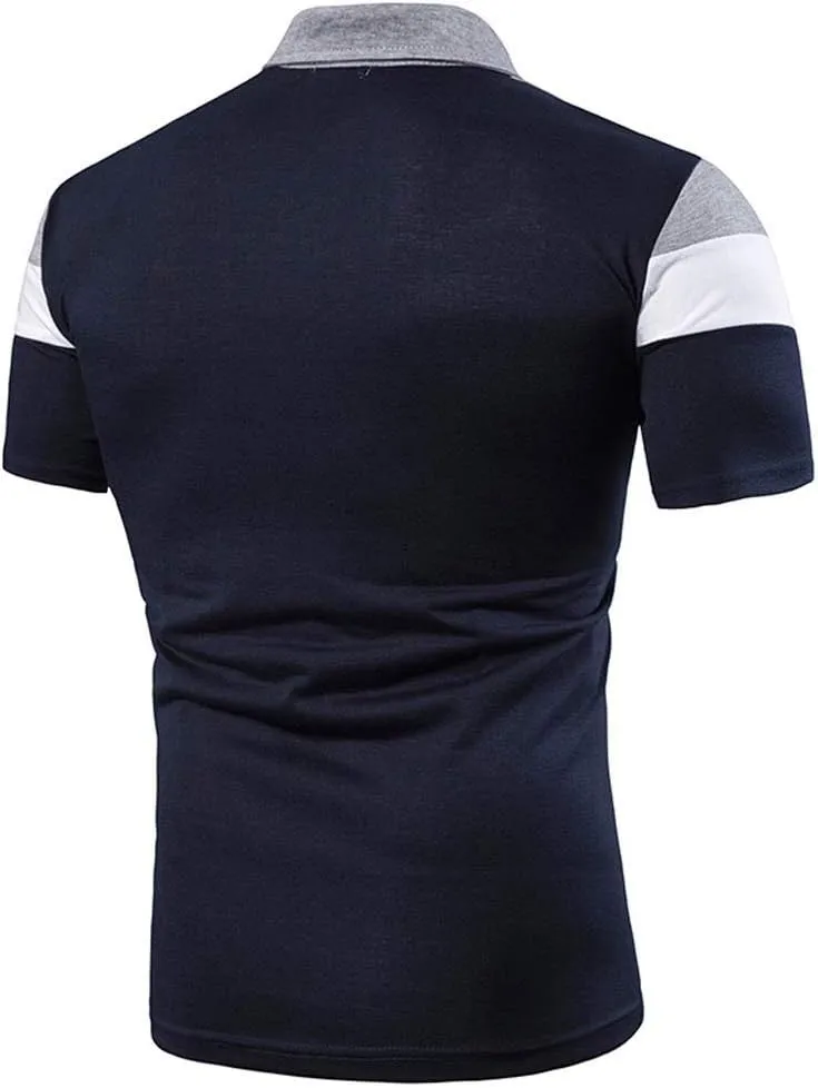 GOKKILRW Mens Paisley Polo Shirt Standard-Fit Short Sleeve Casual Slim Fit Cotton Basic Tee Golf Jersey Polo Shirts Tops