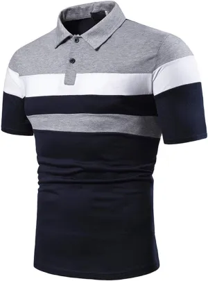 GOKKILRW Mens Paisley Polo Shirt Standard-Fit Short Sleeve Casual Slim Fit Cotton Basic Tee Golf Jersey Polo Shirts Tops