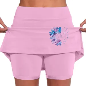 Golf Skorts for Women with Pockets Summer Athletic Workout Tennis Skirts with Shorts High Waist Athletic Skirt