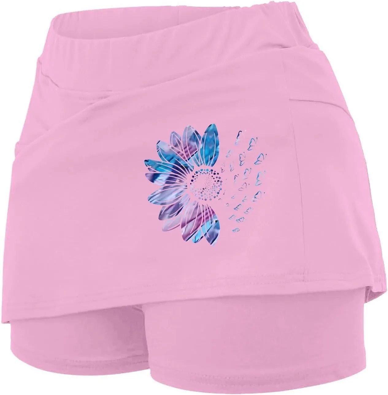 Golf Skorts for Women with Pockets Summer Athletic Workout Tennis Skirts with Shorts High Waist Athletic Skirt