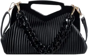 Handbag Women Inverted Triangle Handle Leather Hand Pouch Crossbody bags Women tote bag Lady Satchel