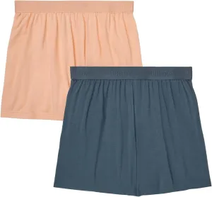 Hanes Women's Originals Sleep, 2-Pack, Comfywear Supersoft Lounge Shorts Pack, 3.25"