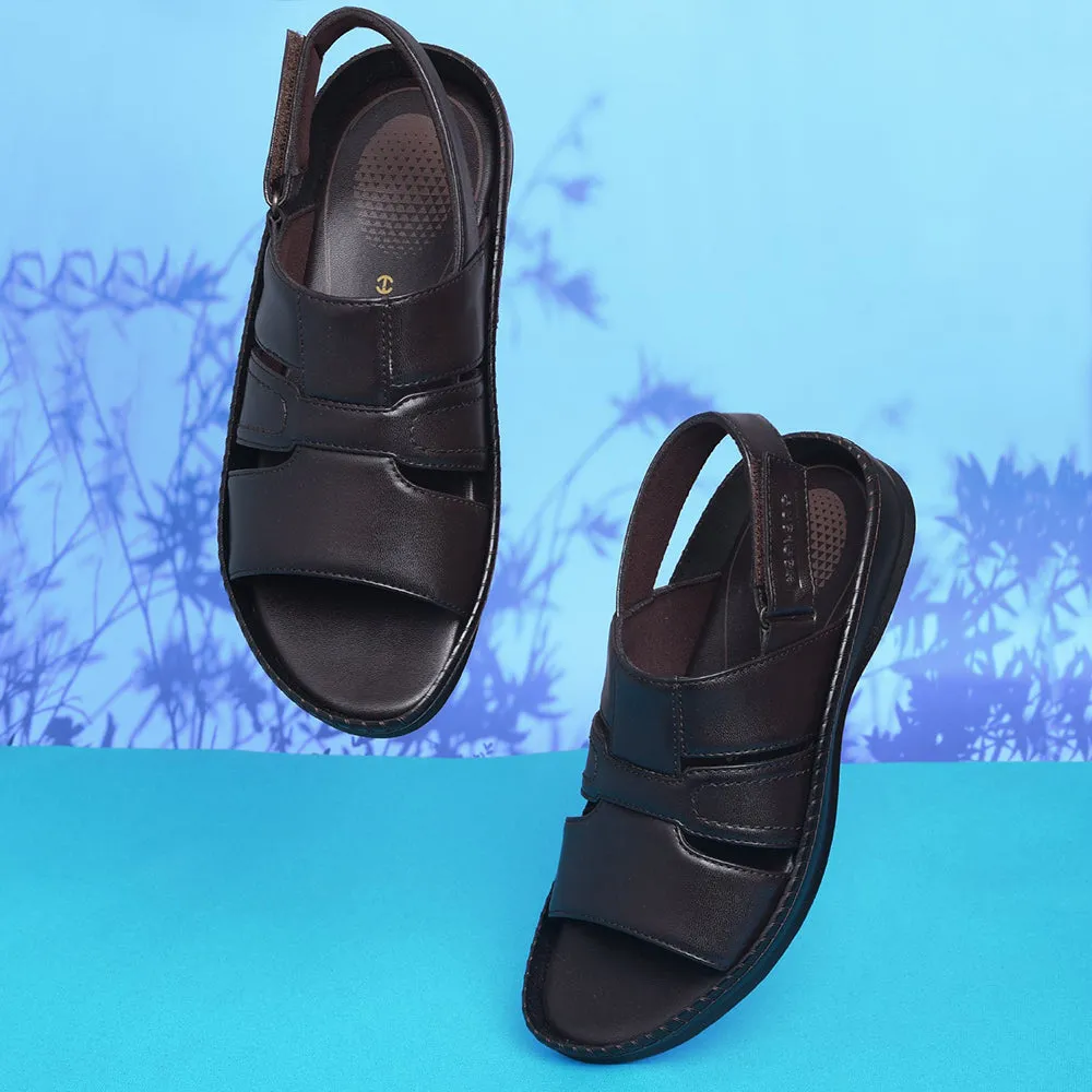 Healers Brown Casual Sandal For Men STARC-1E By Liberty