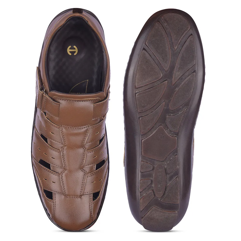 Healers By Liberty Mens LB130-500E Tan Casual Sandal
