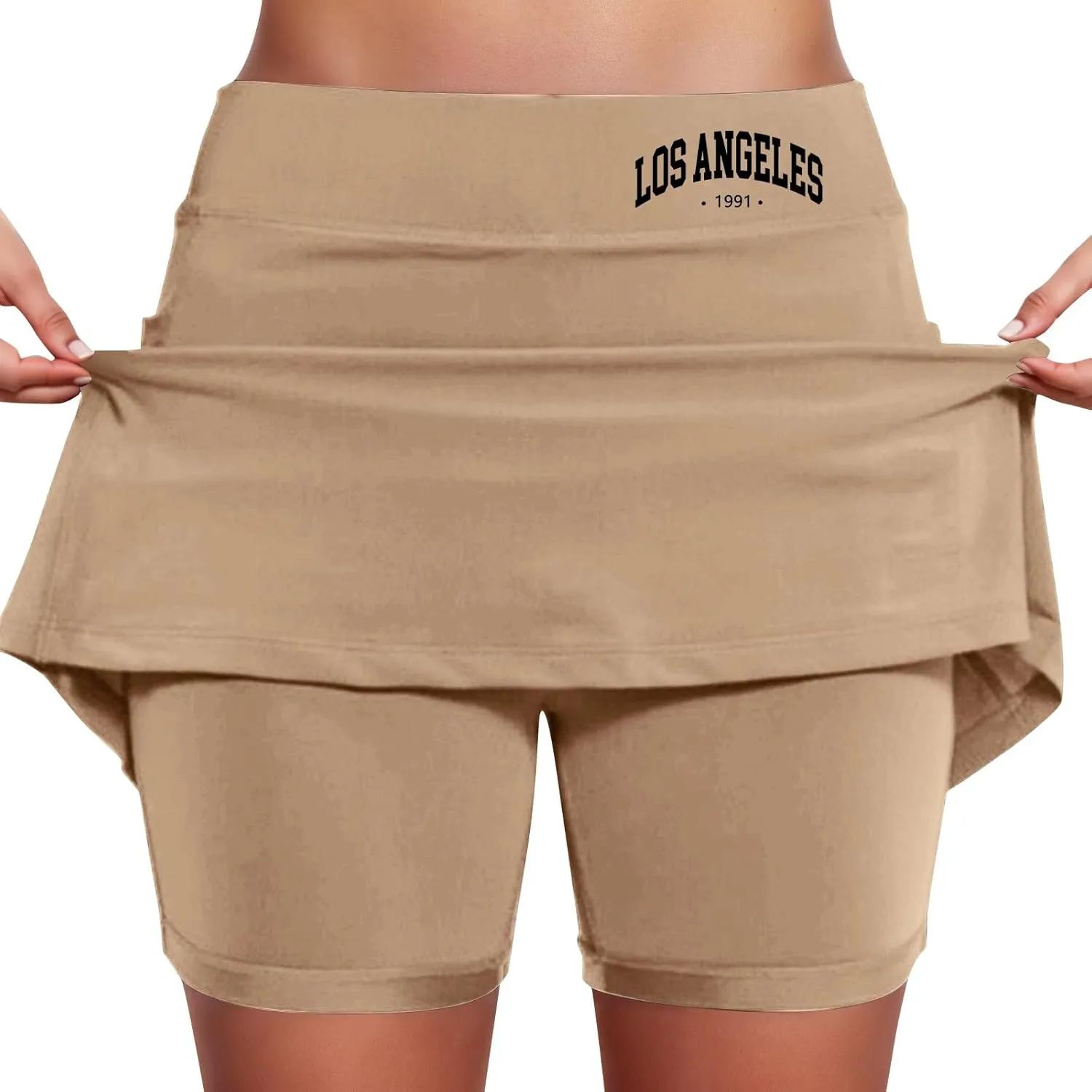 High Waistekorts for Women Casual Summer Tum Control Tennis Skirts with Shorts Athletic Golf Skort with Pockets