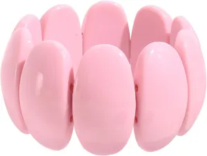 HIIXHC Resin Stretch Bangle Bracelets for Women Acrylic Beads Stretchable Bracelets Wide Irregular Geometric Wristband Summer Beach Jewelry for womens vacation outfits