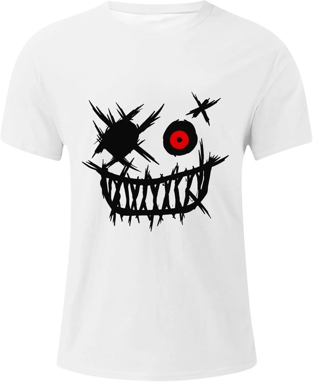 Hippie Tshirts for Men Y2k Streetwear Loose Fit Casual Summer T-Shirts Novelty Graphic Tee Tops Mens Fashion Outfits