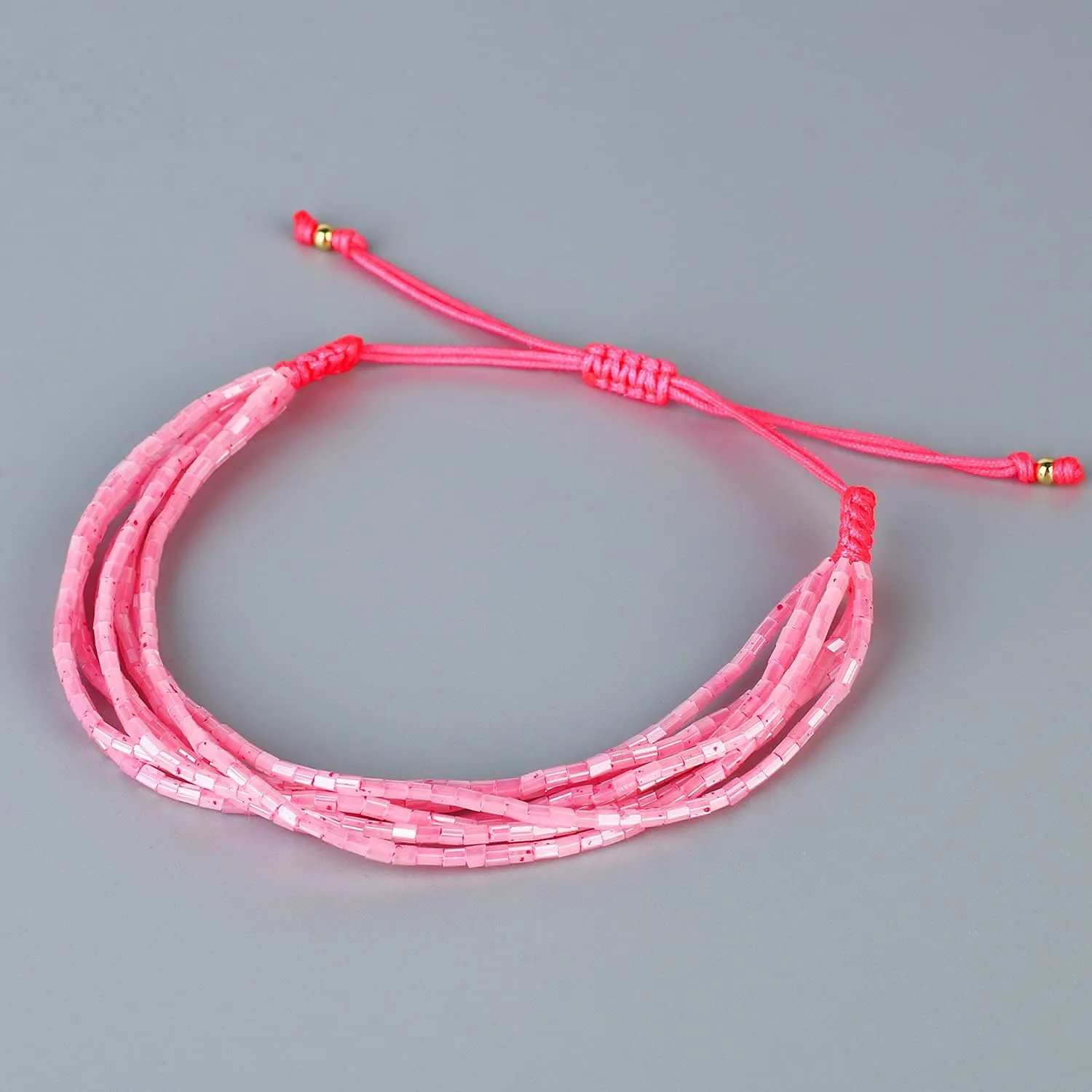 KELITCH Classic Multi Strand Bracelets Friendship Colorful Beaded Bracelets Women Charm Bracelets