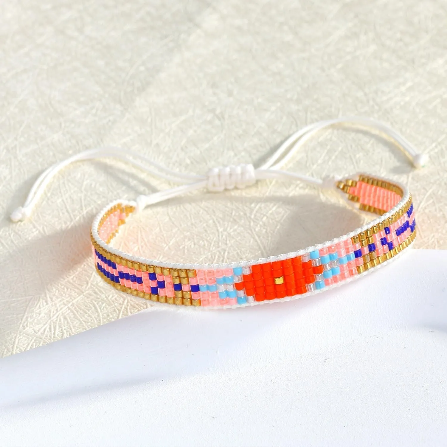 KELITCH Miyuki Bracelets Strand Bracelets Bohemian Wrap Bracelets for Women Handmade Bangle