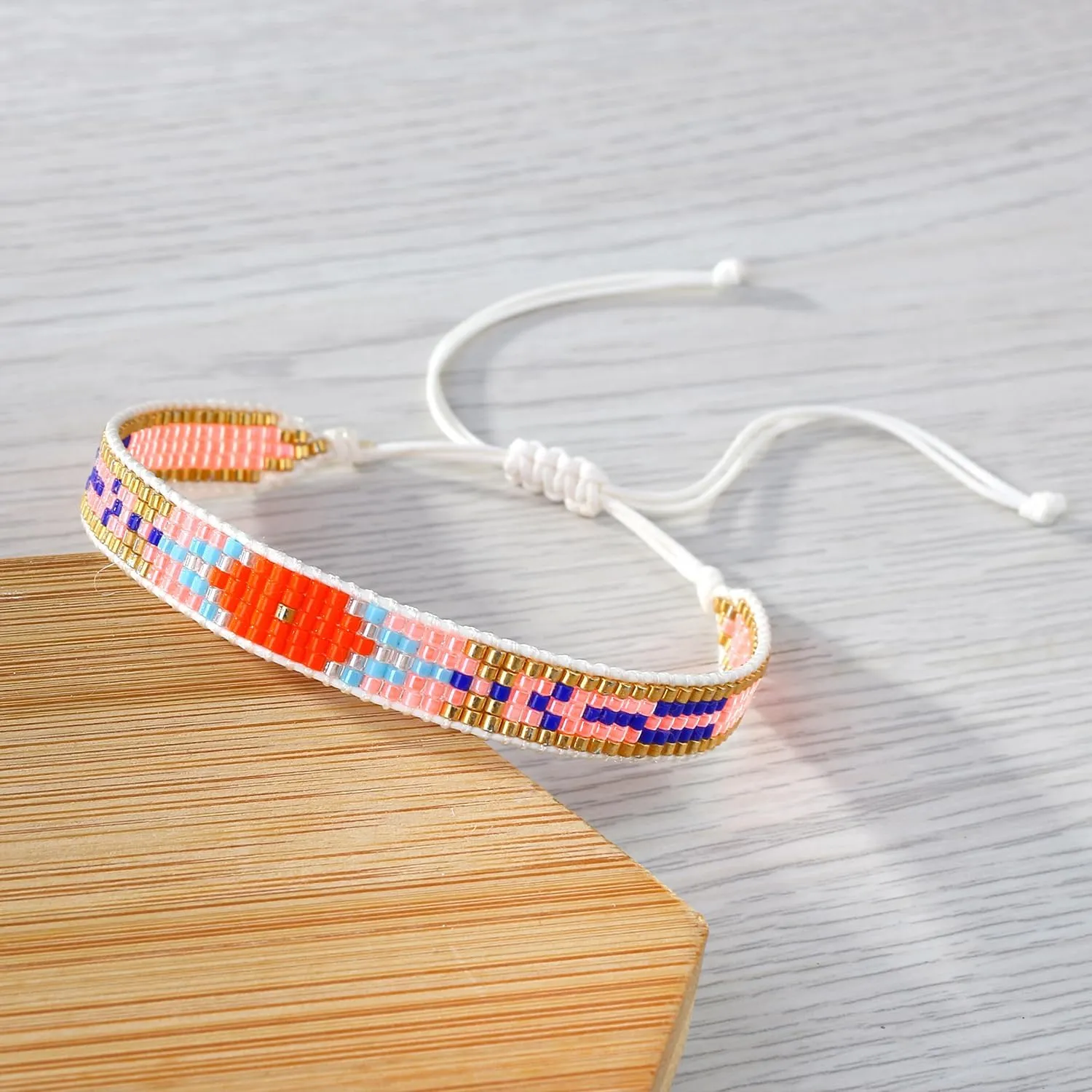 KELITCH Miyuki Bracelets Strand Bracelets Bohemian Wrap Bracelets for Women Handmade Bangle