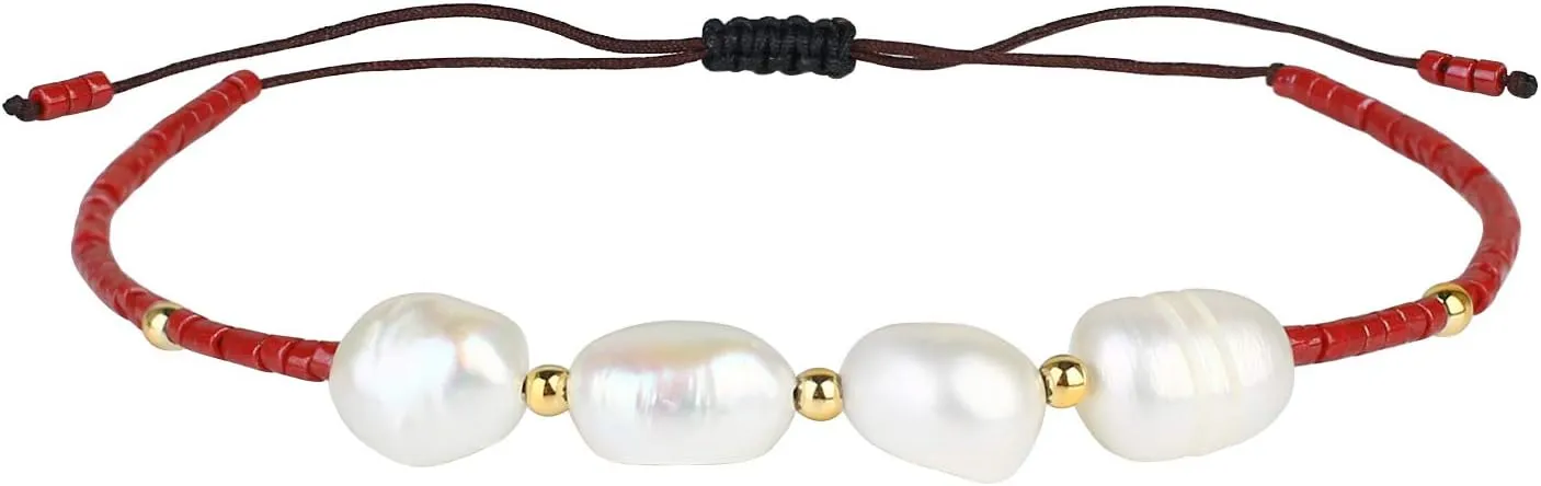 KELITCH Natural Shell Pearl Beaded Bracelets Women Friendship Bracelets Miyuki Beads Bracelets