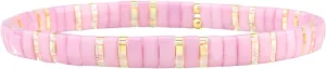 KELITCH Tila Bead Bracelets Bohomian Stackable Stretch Bracelets Women Tennis Handmade Friendship Bracelets