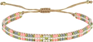 KELITCH Women Friendship Bracelets Wax Rope Bracelets Handmade Multi-Pattern Pearl Bracelets