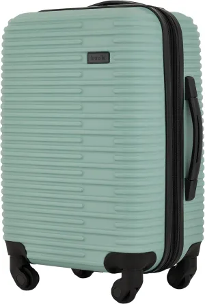kensie Women's Hillsboro Luggage & Travel Bags Set, Green Granite, 20" Carry-On