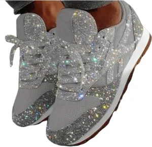 Ladmiple Shoes For Women Sneakers Trendy Casual Lace Up Dressy Summer Fashion Low Top Slip On Platform Walking Shoes