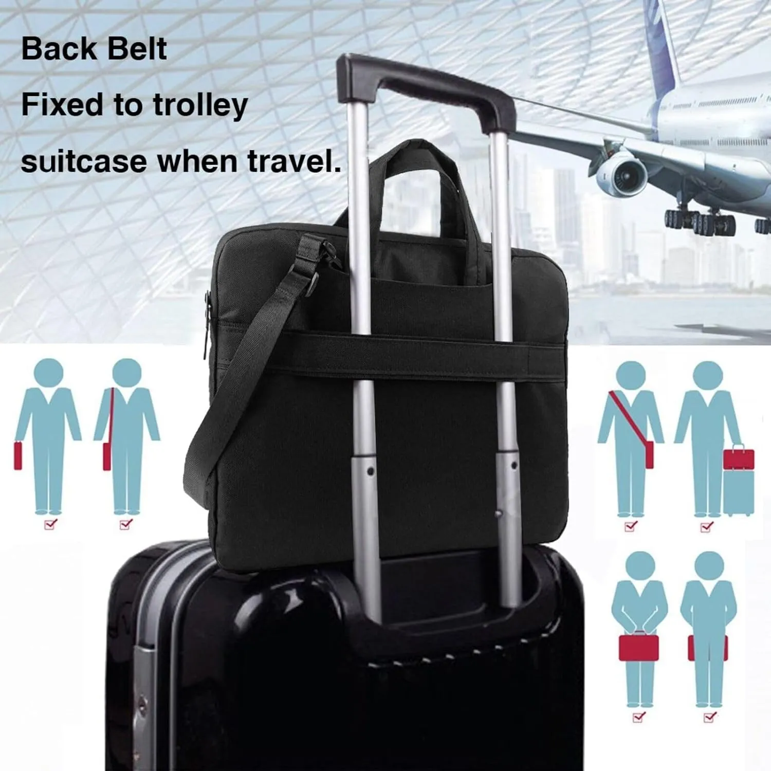 Laptop Bag Mexico Hats Pattern Laptop Tote Bag Women Men Laptop Sleeve Case Lightweight Computer Bag