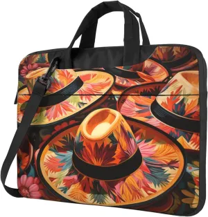 Laptop Bag Mexico Hats Pattern Laptop Tote Bag Women Men Laptop Sleeve Case Lightweight Computer Bag