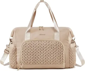 LOVEVOOK Travel Duffle Bag Gym Bag, Quilted Weekender Bags for Women Overnight Bag, Hospital Bag for Women Labor Delivery, Personal Item Travel Carry on Bag for Airplanes