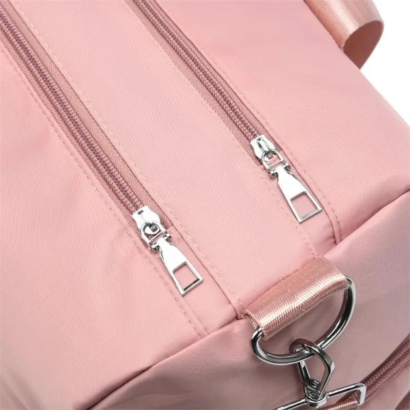 Men and Women's Travel Bag With Shoe Compartment Sports Tote Gym Bag Weekender Overnight Shoulder Bag Large