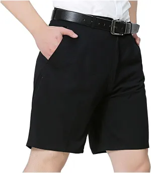 Mens Casual Shorts Cotton Slim Fit Chino Shorts Summer Flat Front Shorts with Pockets Beach Going Out Vacation Travel Stylish