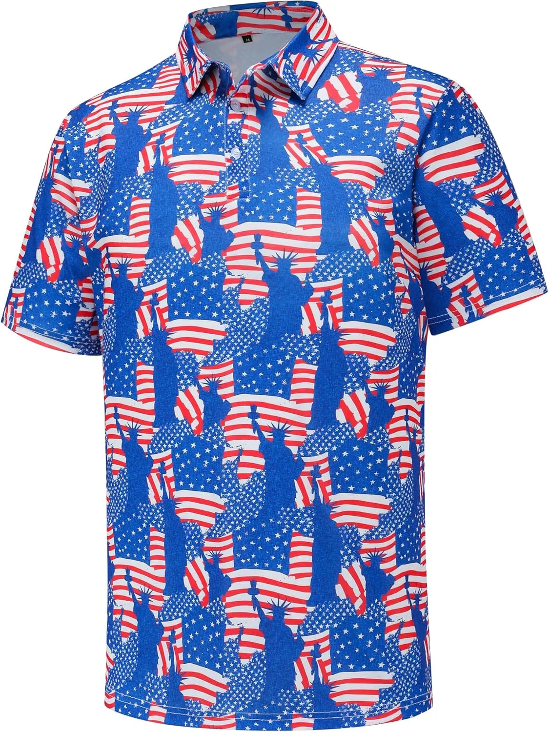 Men's Golf Polo Shirts Funny Golf Shirts for Men Performance Moisture Wicking Quick Dry Athletic Short Sleeve Shirts