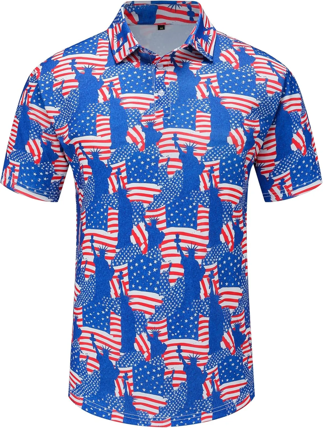 Men's Golf Polo Shirts Funny Golf Shirts for Men Performance Moisture Wicking Quick Dry Athletic Short Sleeve Shirts