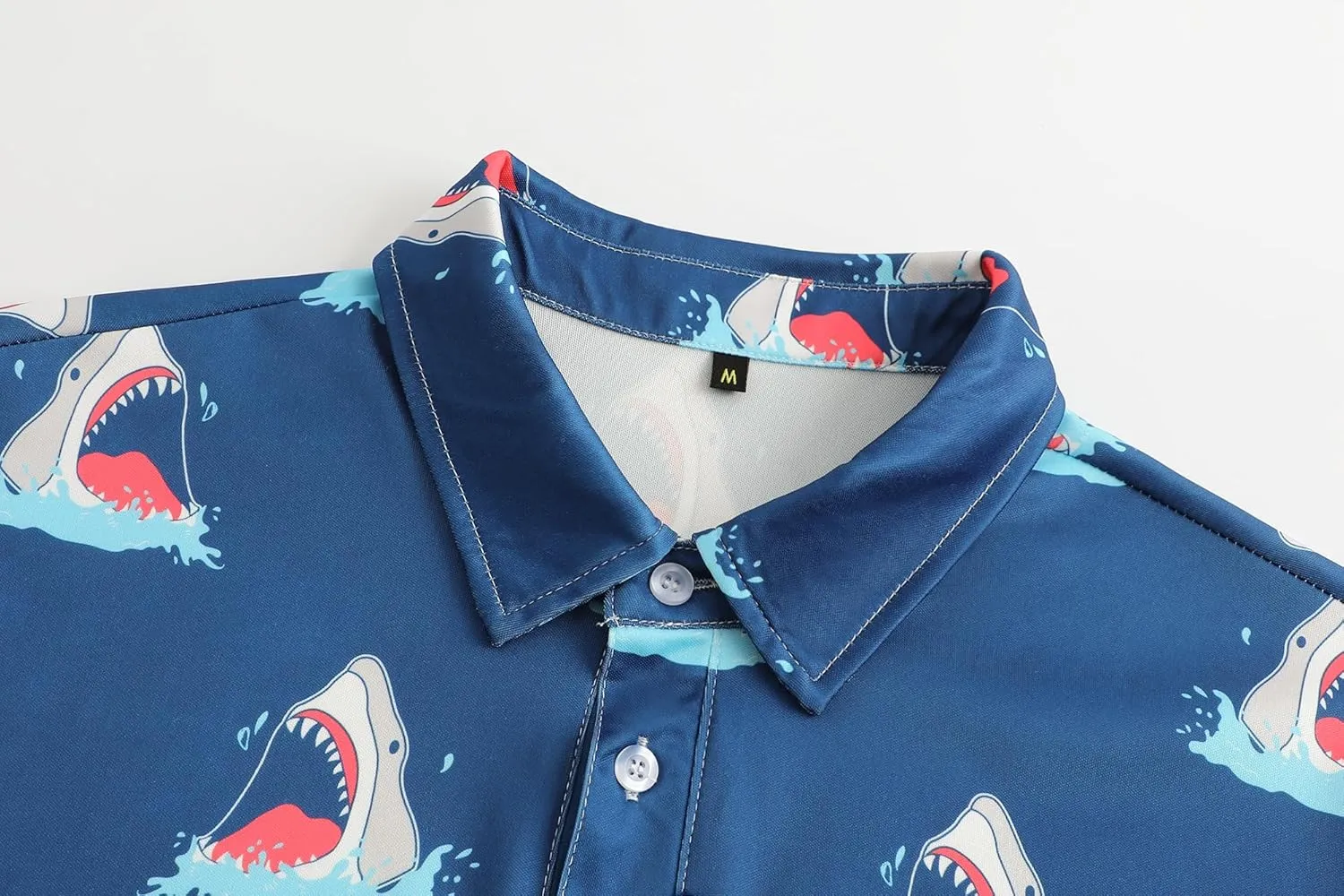 Men's Golf Polo Shirts Funny Golf Shirts for Men Performance Moisture Wicking Quick Dry Athletic Short Sleeve Shirts