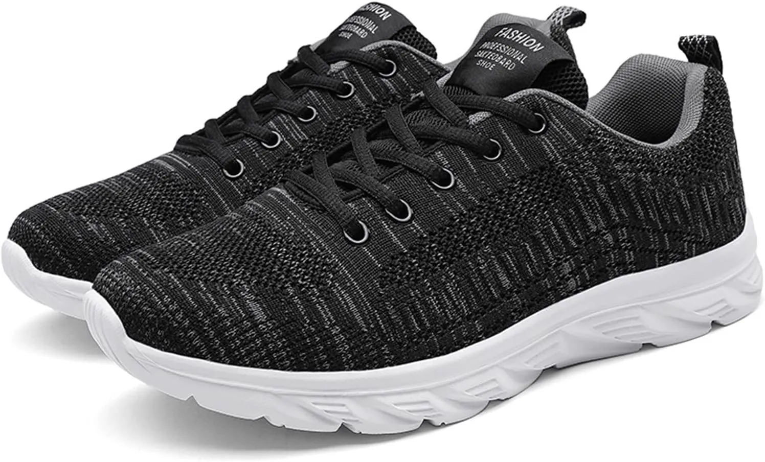 Men's Lightweight Cushion Sneakers Breathable Casual Comfortable Walking Sneaker Arch Support Plantar Fasciitis