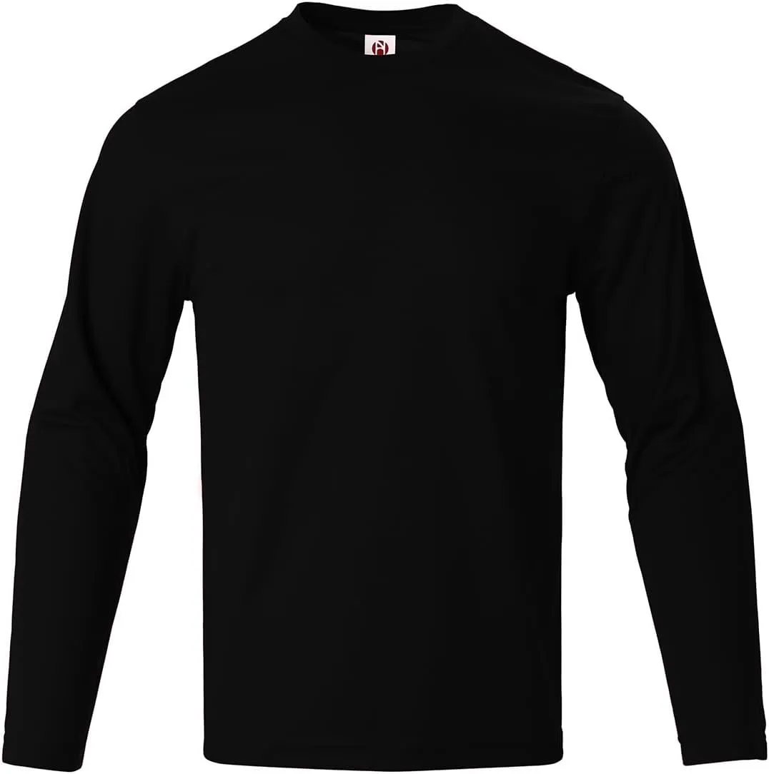 Mens Long Sleeve Shirts Casual Quick Dry Crew Neck Work Shirts Athletic Cycling Hiking T-Shirts 5 Pack