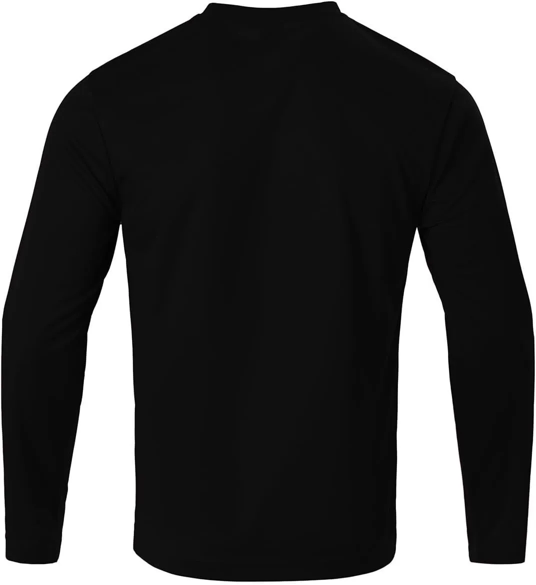Mens Long Sleeve Shirts Casual Quick Dry Crew Neck Work Shirts Athletic Cycling Hiking T-Shirts 5 Pack
