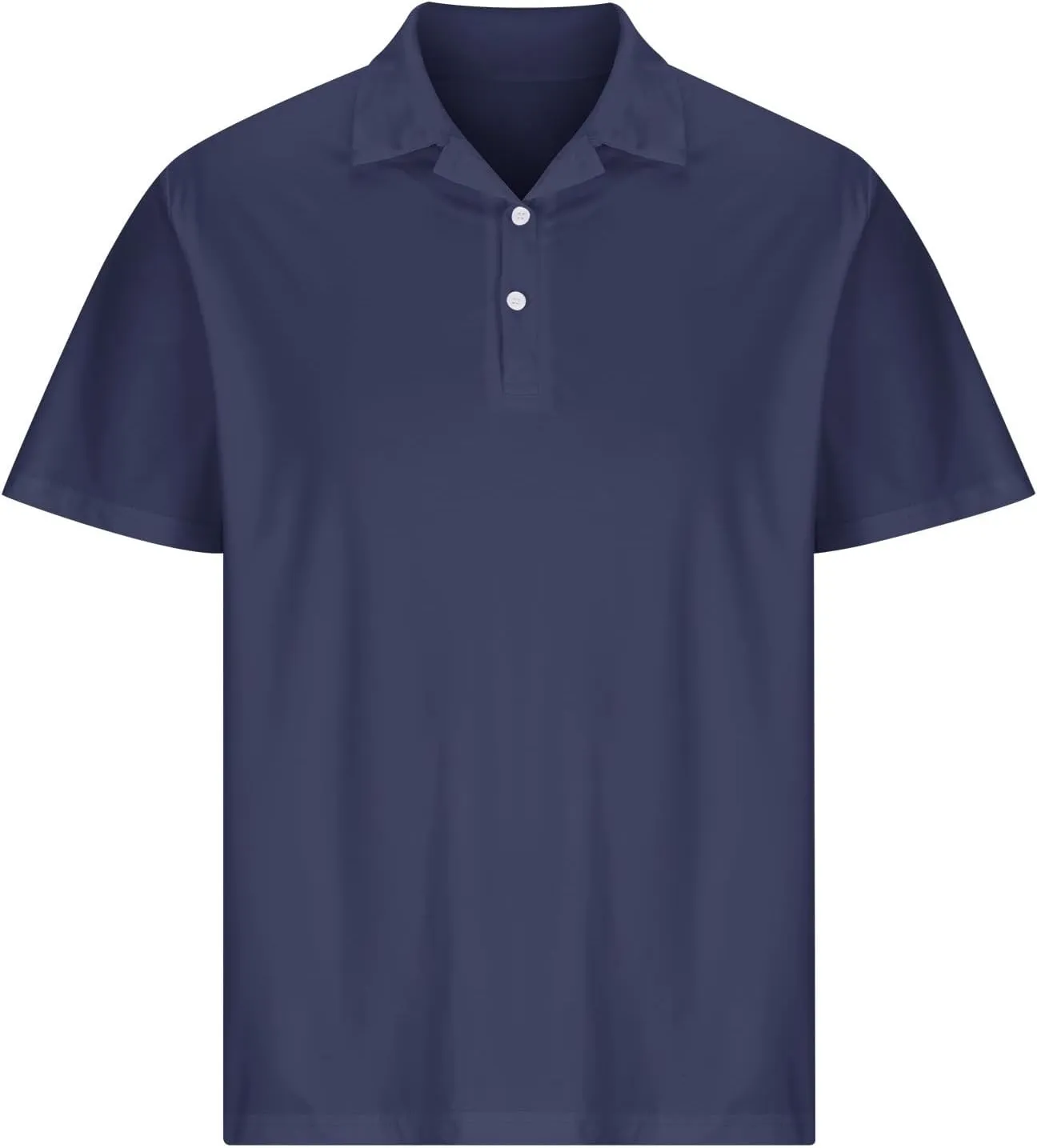 Men's Polo Shirts Short Sleeve Casual Golf Moisture Wicking Performance Fashion T-Shirt Classic Business Muscle Tops