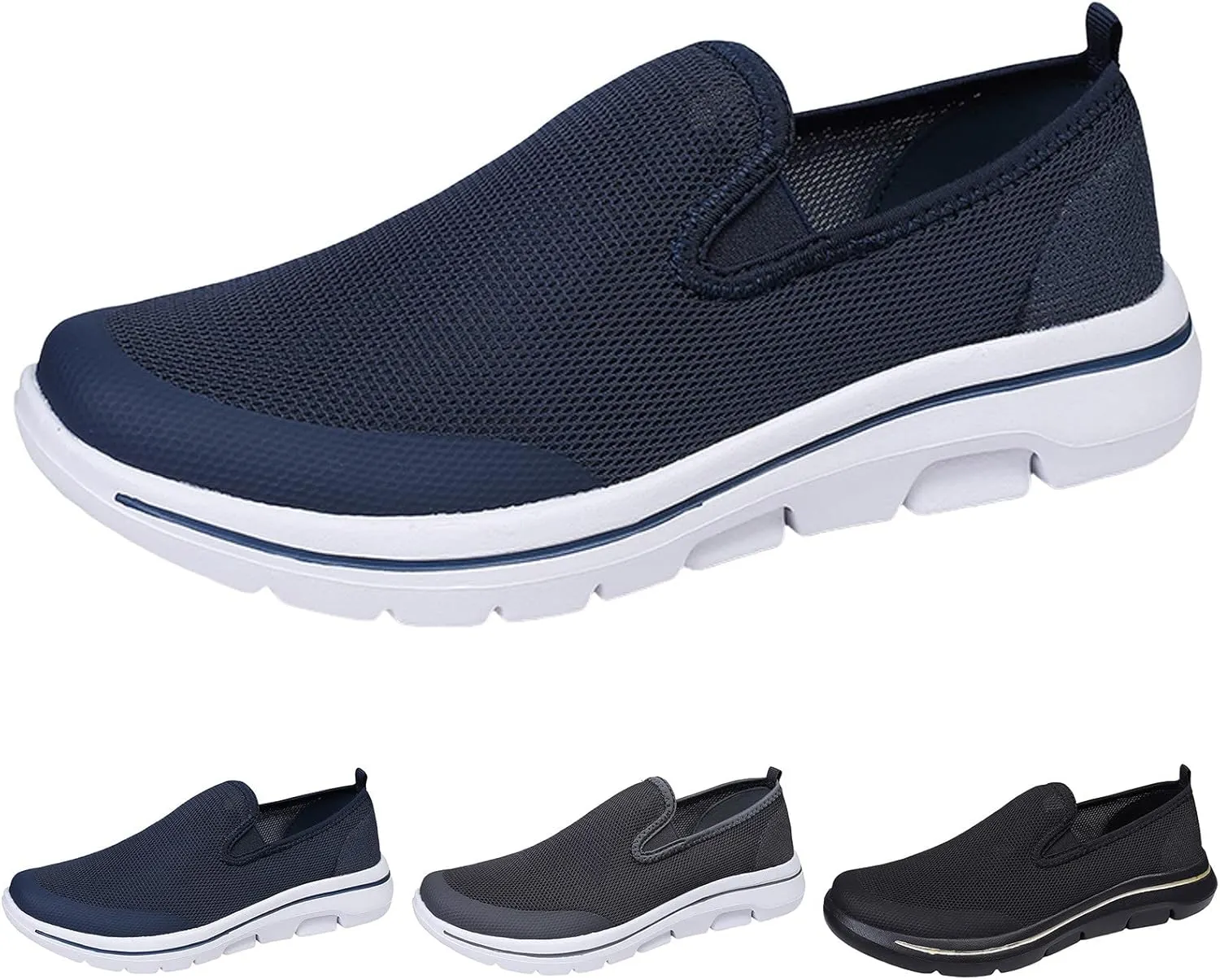 Men's Shoes Mens Tennis Shoes Tennis Shoe for Men Slip on Shoe for Men Running Trail Mesh Sneaker