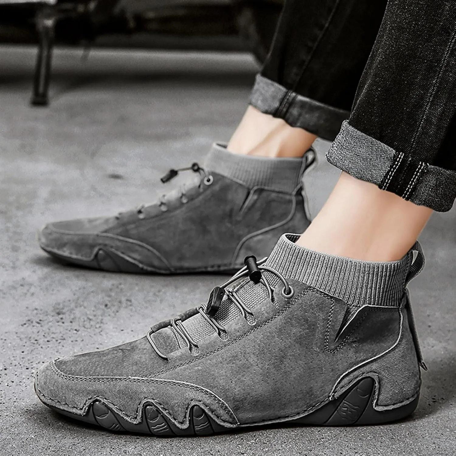 Men's Sneakers Black Casual Shoes for Men Mens Breathable Casual Walking Sneakers Mens Casual Sneakers