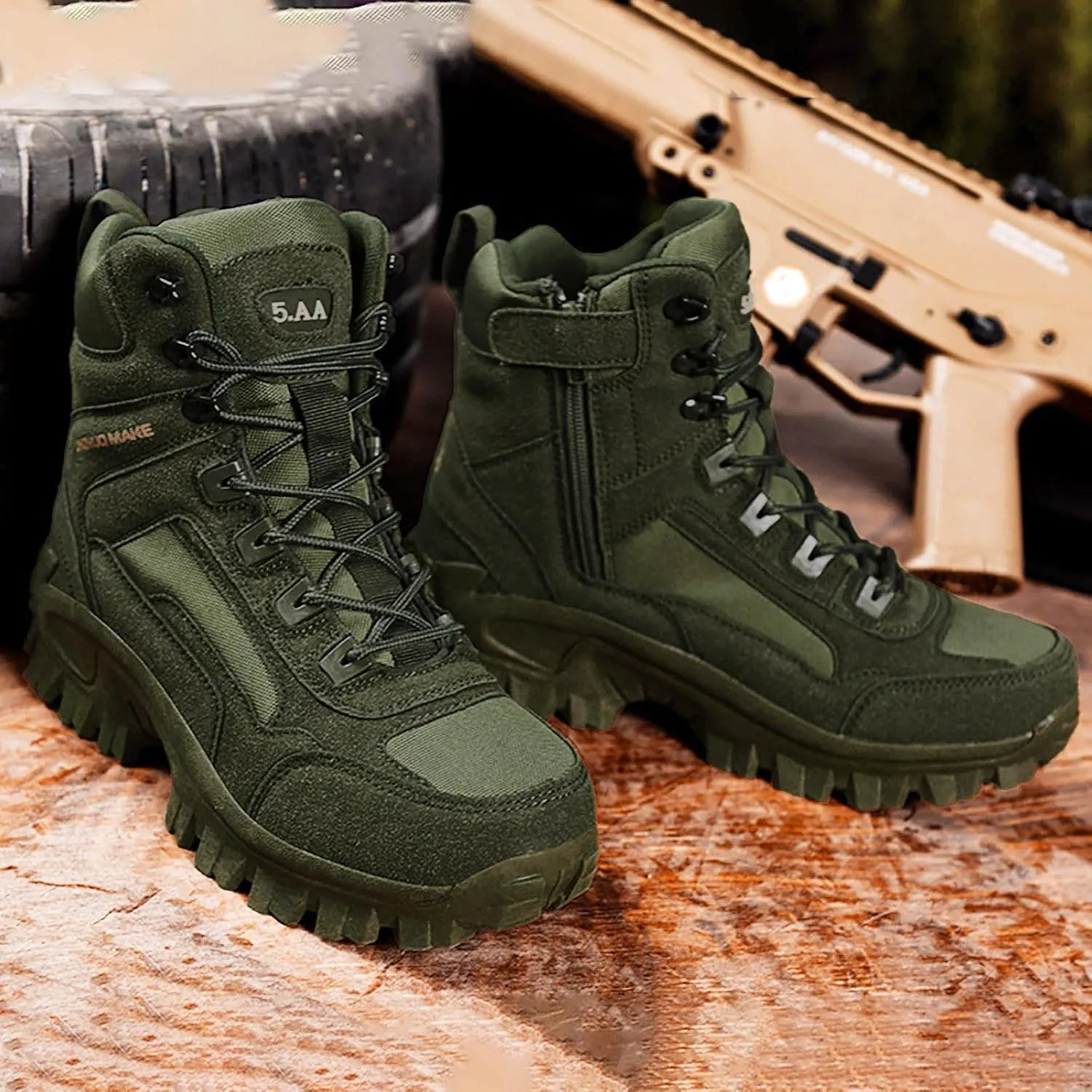 Mens Walking Hiking Boots Men's Outdoor Mid Lightweight Mountaineering Shoes Comfortable Non Slip Hiking Boots