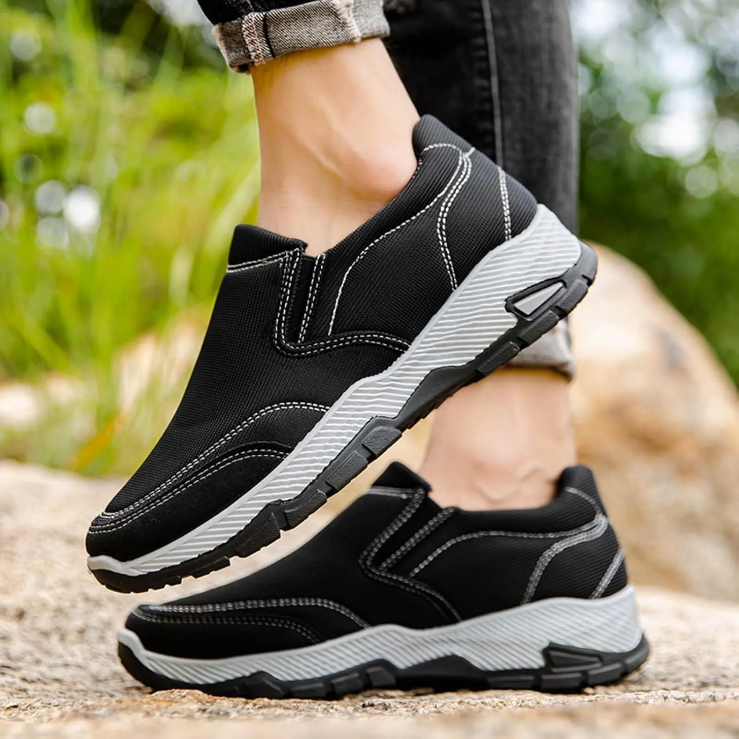 Mens Walking Shoes Mens Athletic Shoes Slip on Shoe for Men Walking Shoe for Men Sport Casual Sneaker