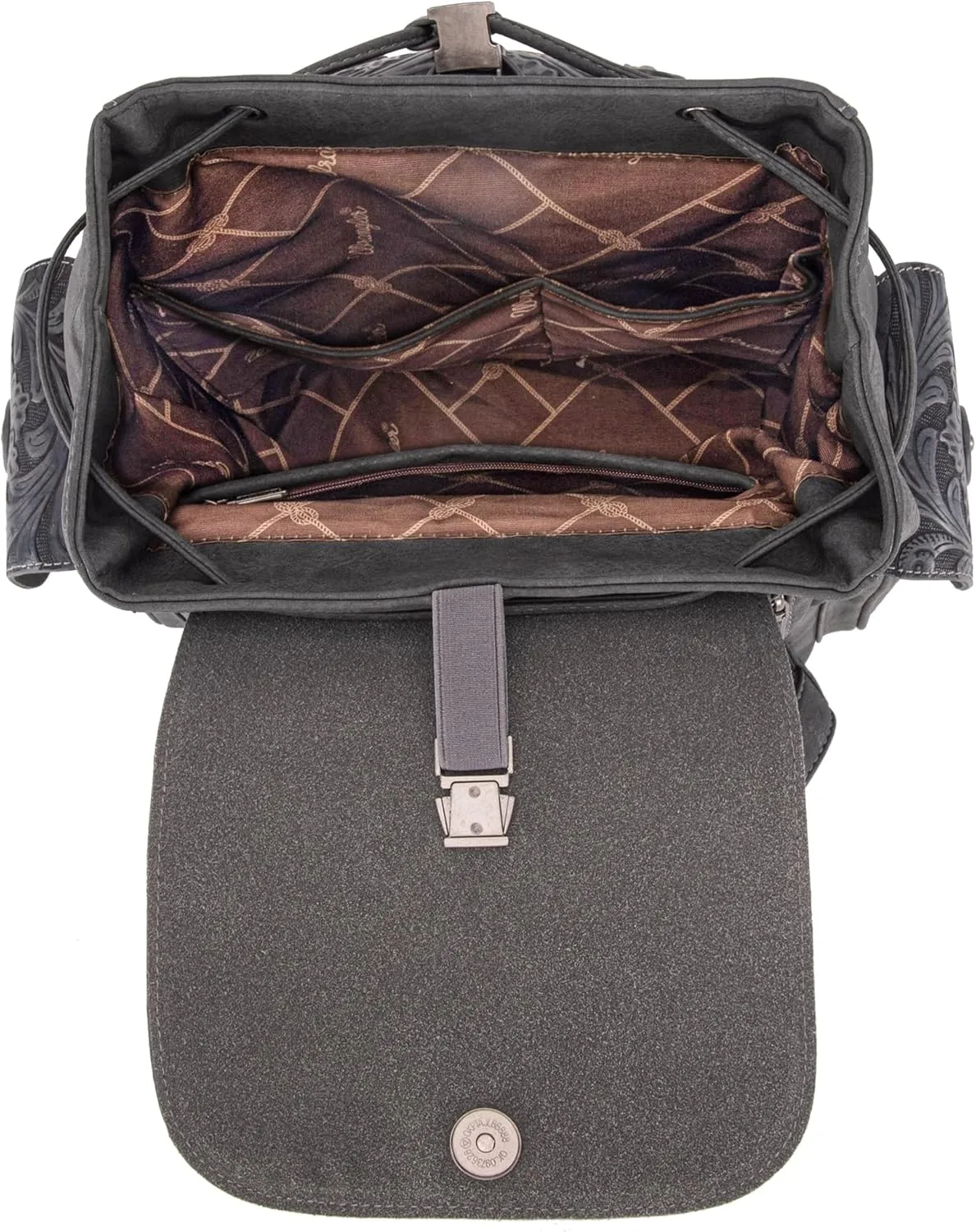Montana West x Wrangler Backpack Purse for Women Men Western Backpack Floral Tooled Travel Bags