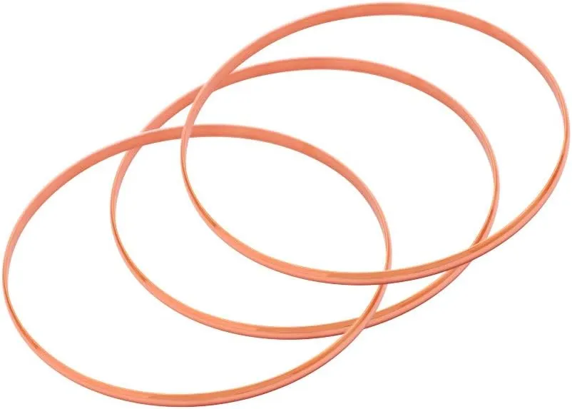 My Daily Styles Stainless Steel Silver-Tone Three Stackable Womens Bangle Bracelets