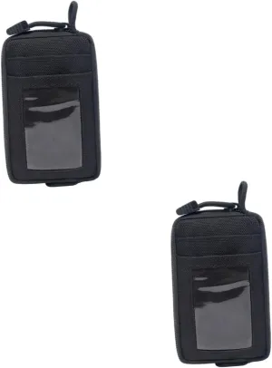 NOLITOY 2 Pcs Nylon Waist Pouch Small Utility Pouch Hiking Bag Compact Travel Bag Cards Money Keys Storage for Outdoor