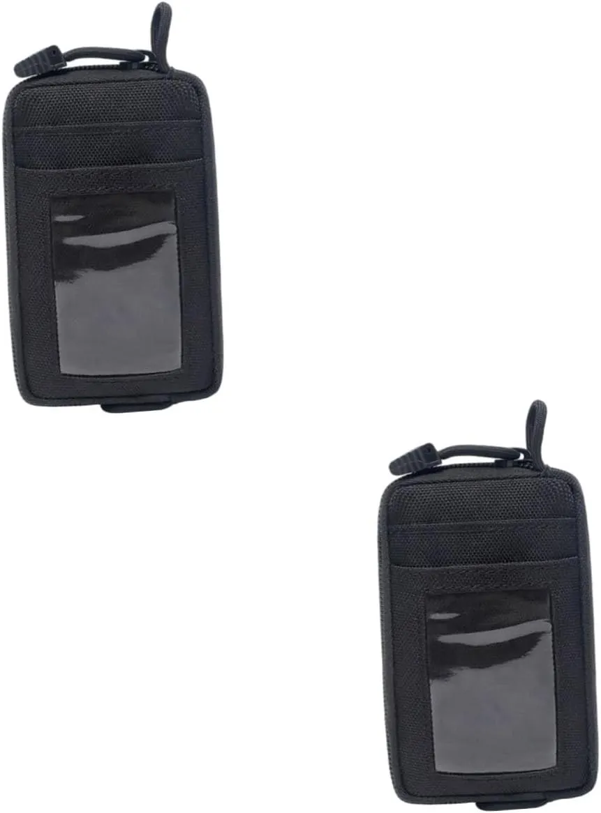 NOLITOY 2 Pcs Nylon Waist Pouch Small Utility Pouch Hiking Bag Compact Travel Bag Cards Money Keys Storage for Outdoor