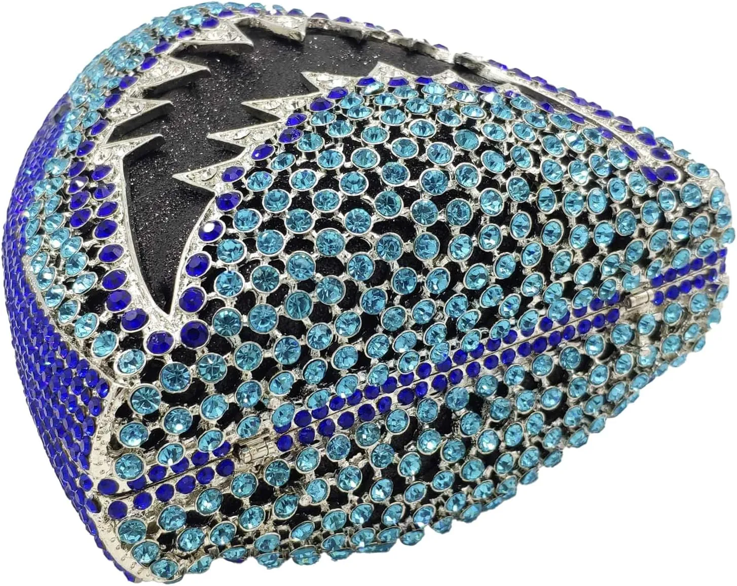 Novelty 3D Shark Head Shape Women Crystal Clutch Evening Bag Party Dinner Rhinestone Clutch Purses and Handbags,Mini