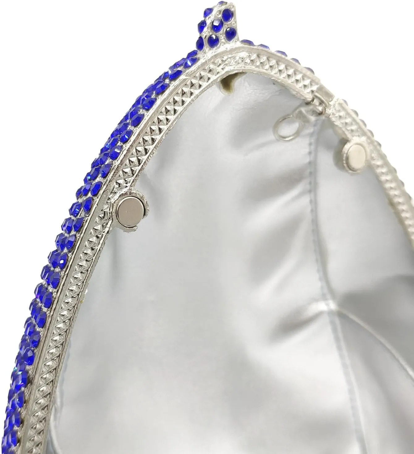 Novelty 3D Shark Head Shape Women Crystal Clutch Evening Bag Party Dinner Rhinestone Clutch Purses and Handbags,Mini