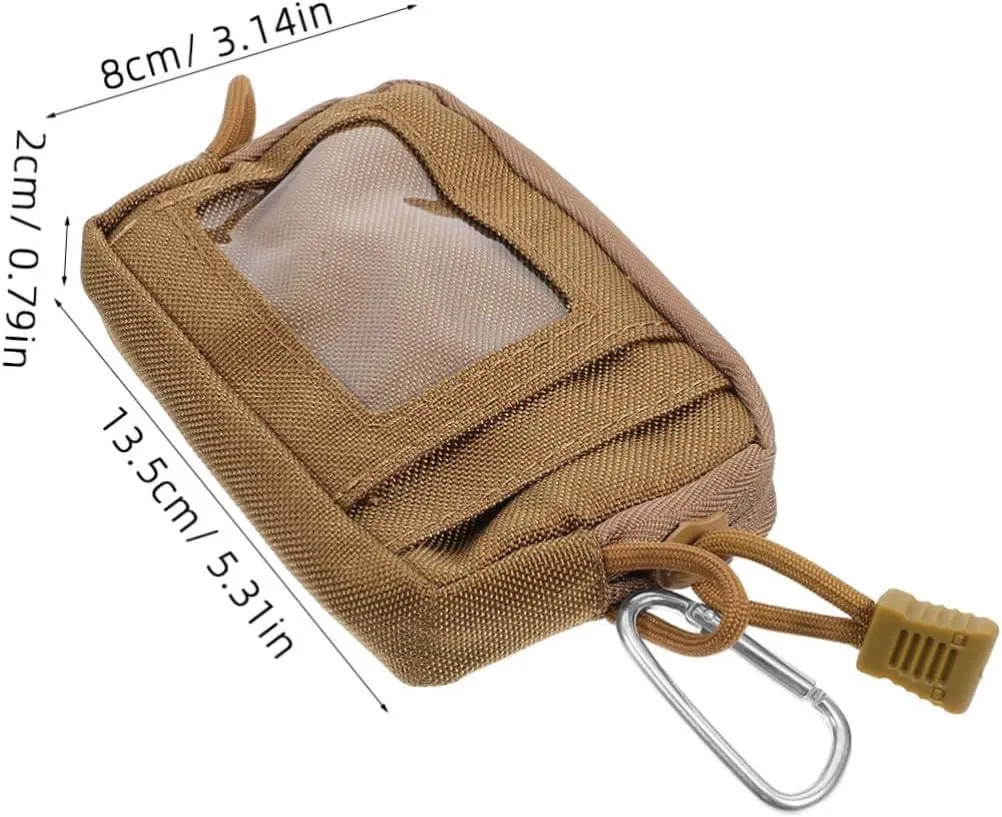 Nylon Outdoor Waist Bag for Men Waterproof Travel Waist Pouch Multi-function Mini Fanny Pack Card Slot