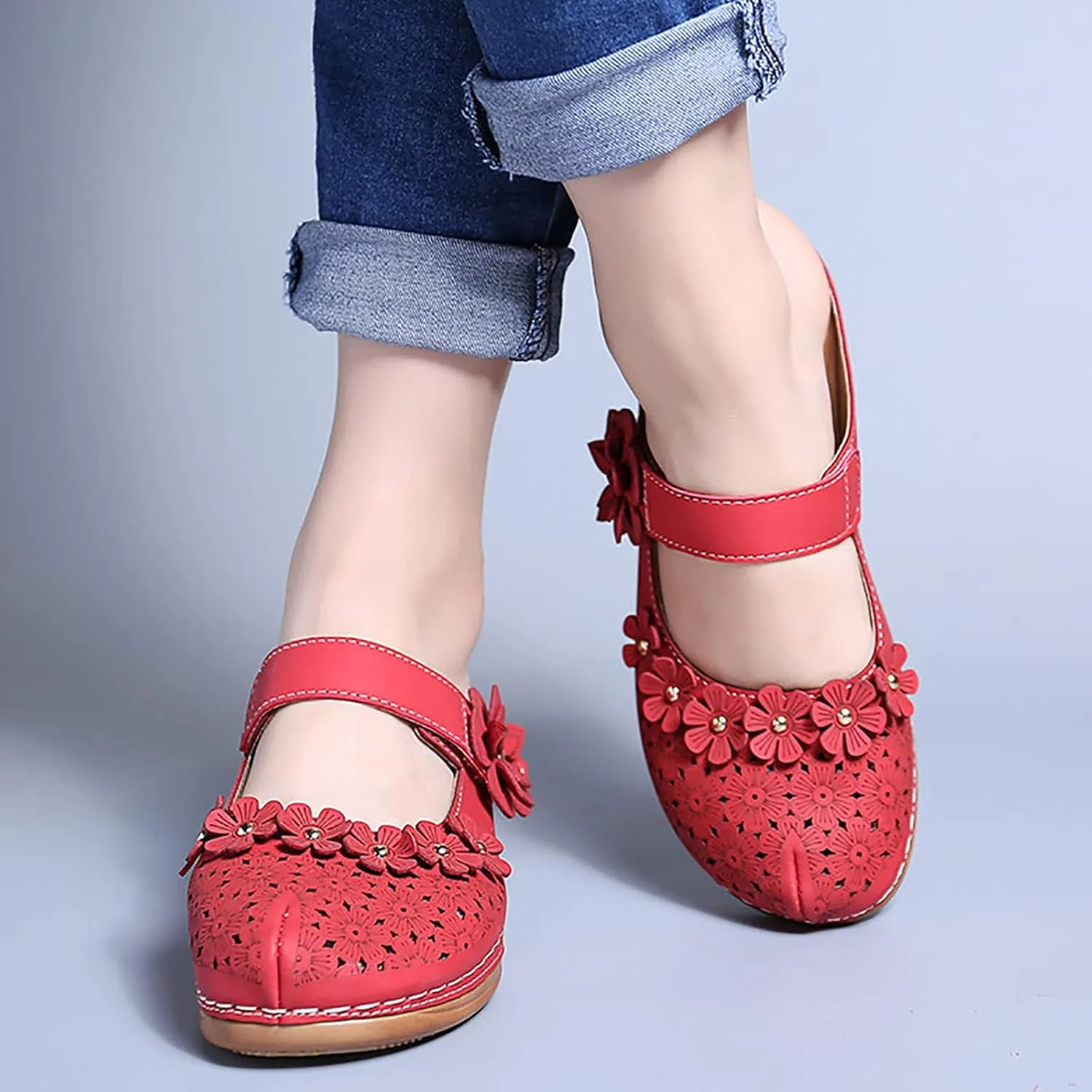 peqiut Casual Sandals Women Orthopedic Sandals for Women Arch Support Strap Shoes Comfortable Slip On Casual Sandals