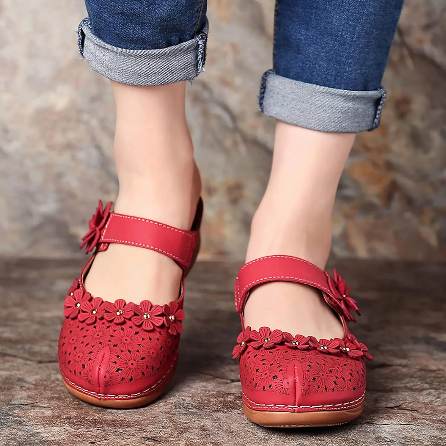 peqiut Casual Sandals Women Orthopedic Sandals for Women Arch Support Strap Shoes Comfortable Slip On Casual Sandals