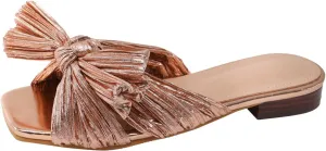 peqiut Orthopedic Sandals for Women Slip On Flat Bowknot Womens Sandals Comfortable Summer Holiday Dressy Sandals Women