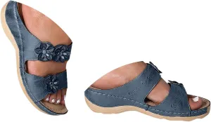 peqiut Sandals Womens Dressy Flat Sandals Non Slip Orthopedic Bohemian Sandals Slip on Sandals for Women Memory Foam